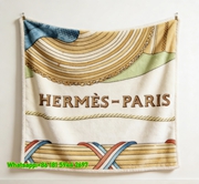 Luxury Hermès Paris Inspired Flannel Throw Blanket IMG_5267